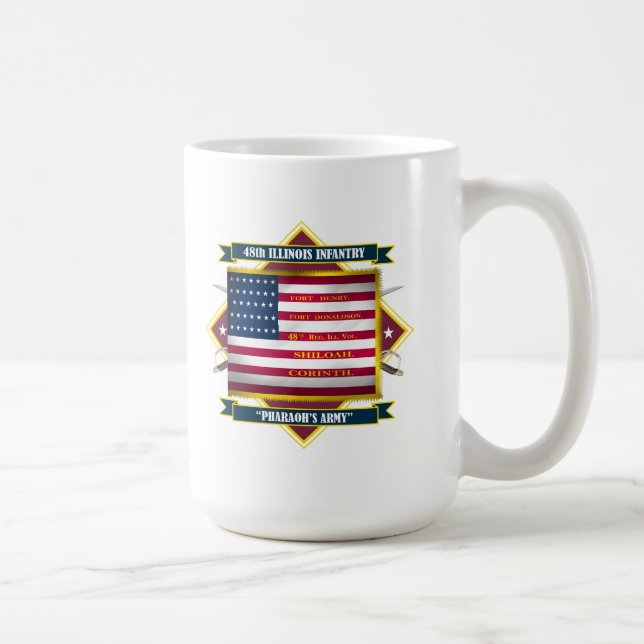 48:e Illinois Volunteer Infantry Kaffemugg (Höger)