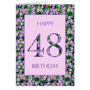 48:e Lilan Daisy Hälsningskort