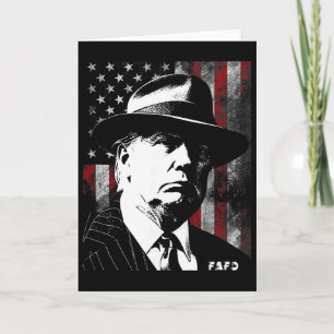 48:e presidenten Usa Flagga 2025 2026 Retro Distre Kort