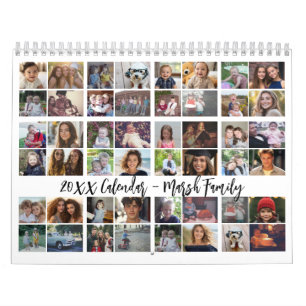 48 Foto - Enkel Modern Familj Anpassad Foto Kalender