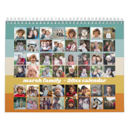 48 Foto - Retro Rand Colorful Family Kalender