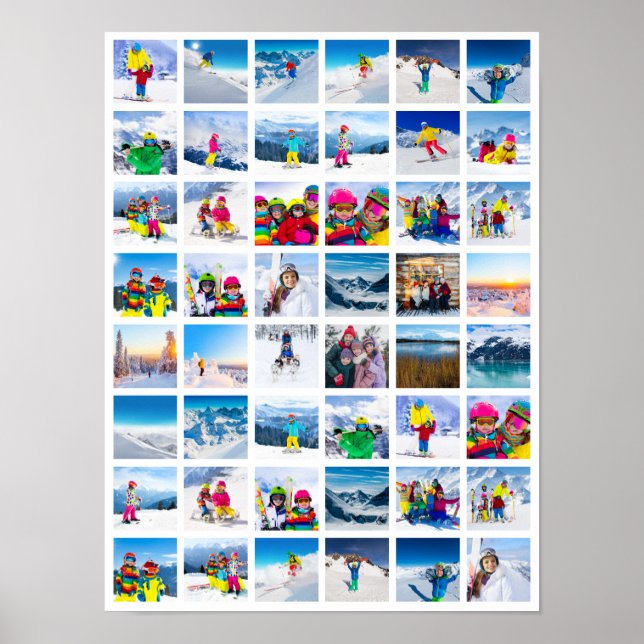 48 Foto Rutnät Kolla Poster (Framsidan)
