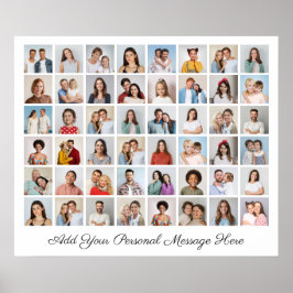 48 Fotokollage Lägg till din egen hälsning Poster