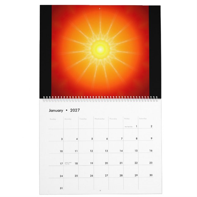 48 Mandalas som ring-bindare Kalender (Jan 2027)