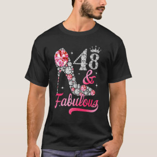 48 och feta Högklackar 48: e födelsedagen för kvin T Shirt