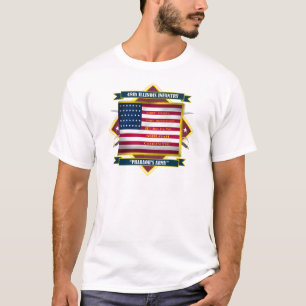 48th Dräkt för Illinois volontärinfanteri T-shirt