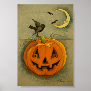 4900 Halloween Art-utskrift Poster