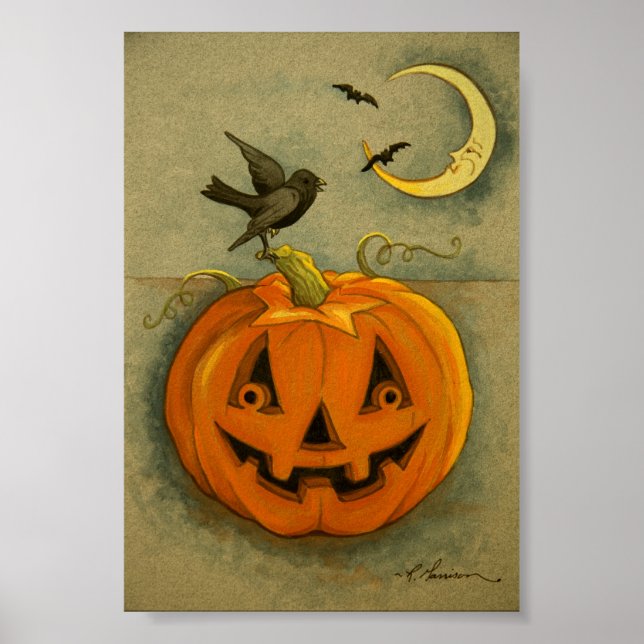 4900 Halloween Art-utskrift Poster (Framsidan)
