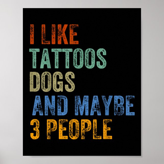 4905 108ike 116attoos 100Hundar 97nd 109Kanske 51  Poster (Framsidan)