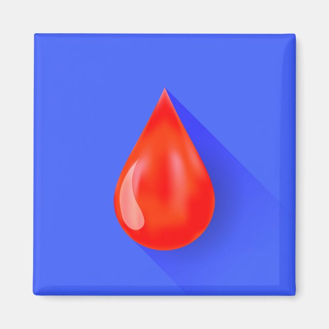 4935Rött blod Magnet (Framsidan)