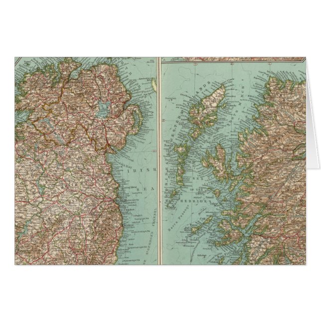 4950 Irland, Skottland Hälsningskort (Framsidan Horizontal)