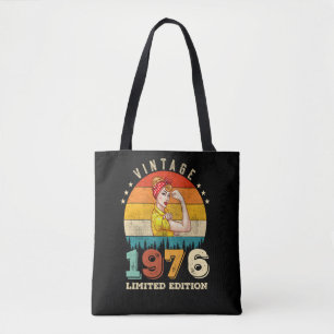49 Ålder Bday 1976 Vintage 49:e födelsedagen Kvinn Tygkasse