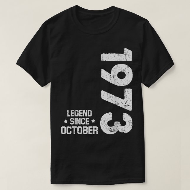 49 år gamla gåvor sedan oktober 1973 49 t shirt (Design framsida)