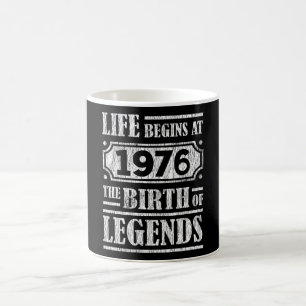 49 år gammal 1976 Legend 49:e födelsedagen Kaffemugg