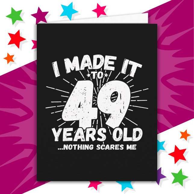 49 år gammal sarkastisk meme rolig 49-årsdag kort (Skapare uppladdad)