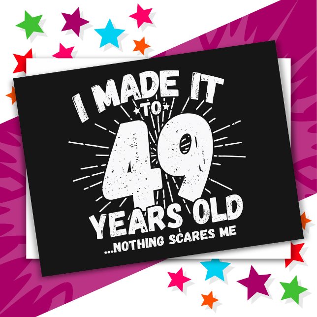 49 år gammal sarkastisk meme rolig 49-årsdag vykort (Skapare uppladdad)