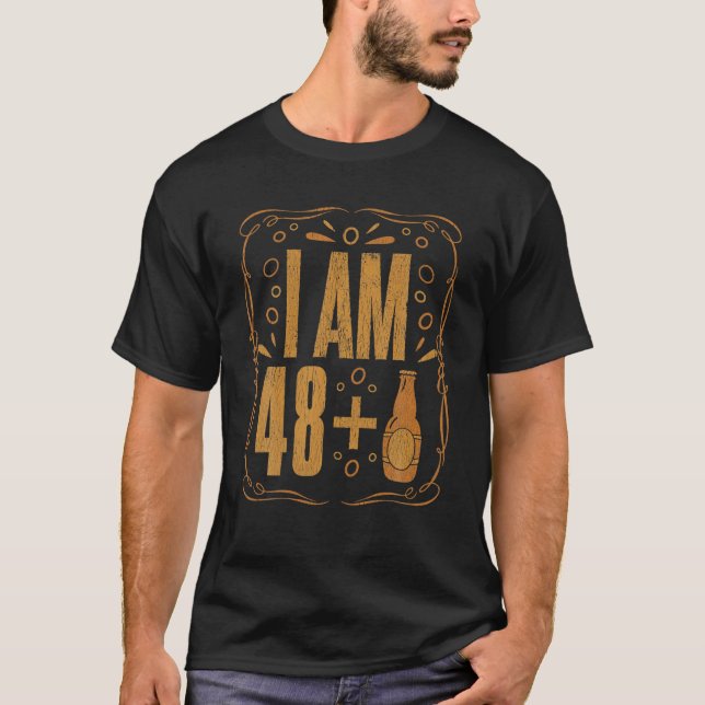 49-årig födelsedag vid födseln vid födseln vid föd t shirt (Framsida)