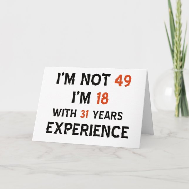 49-årsdag kort (Framsida)