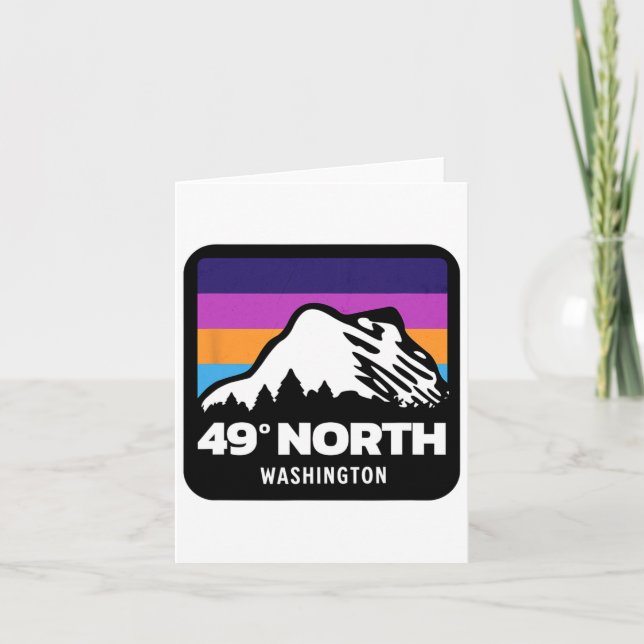 49 Degrees North Washington Snowboard Skidåkning F Kort (Framsida)