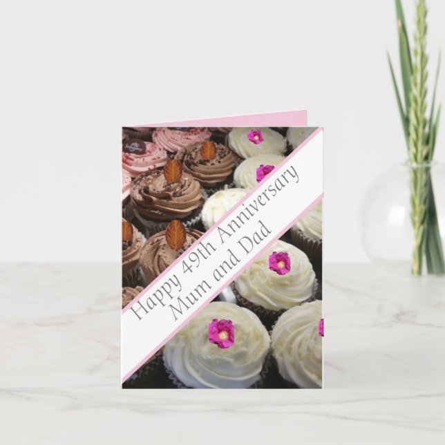 49:e Bröllop-årsdagen Kort (Framsida)