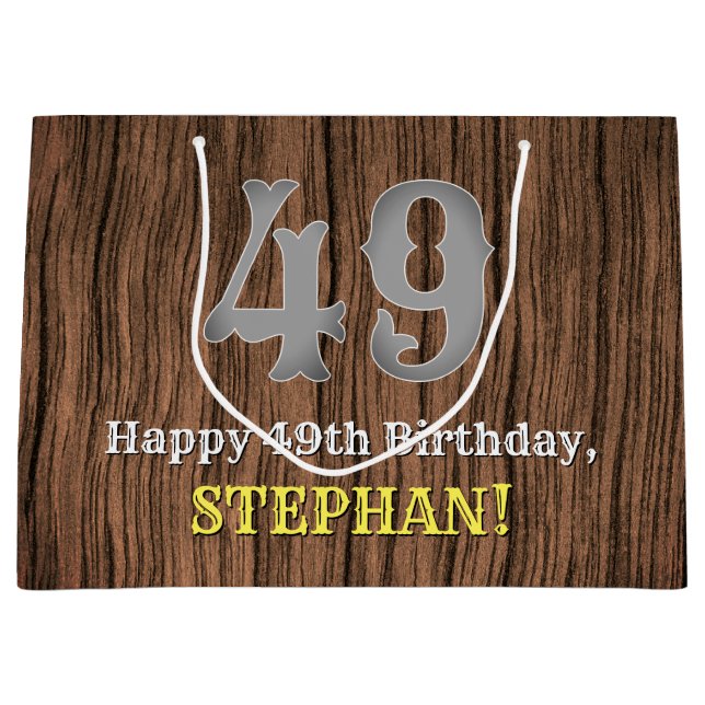 49:e födelsedag: Land Western Inspired Titta, Namn (Framsidan)