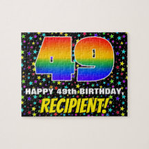 49:e födelsedag - Roligt, färgstark stjärna Fält M