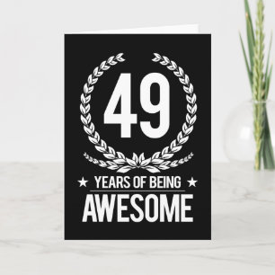 49:e födelsedagen (49 år efter att ha varit Fantas Kort