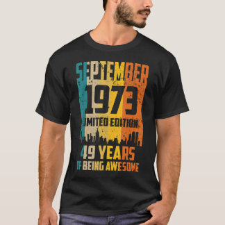 49:e födelsedagen 49 år Fantastisk sedan september T Shirt