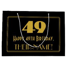 49:e födelsedagen - Art Deco Inspired Titta "49" o