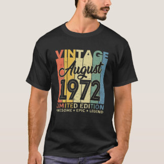 49:e födelsedagen Dekoration augusti 1972 Manar Kv T Shirt