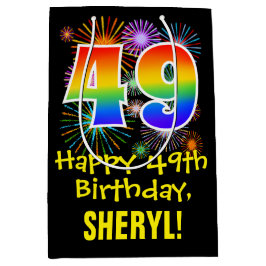 49:e födelsedagen: Roligt Fireworks Mönster + regn