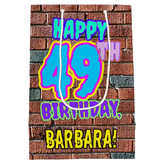 49:e födelsedagen: Roligt, Urban Graffiti Inspired (Baksidan)