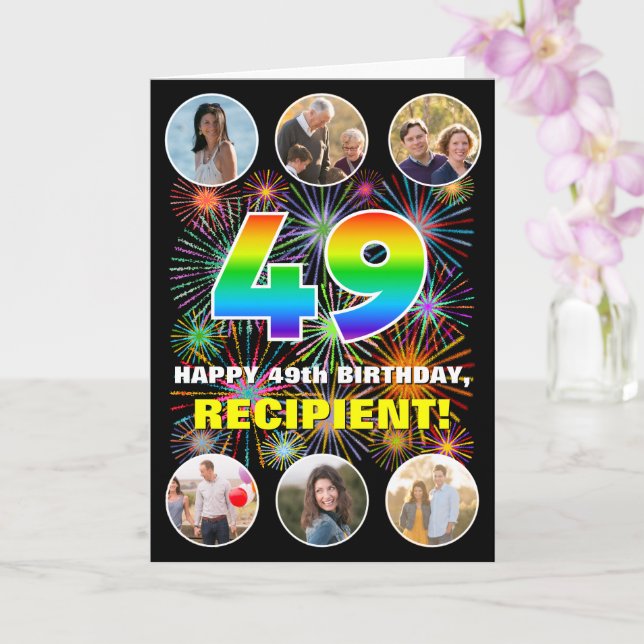 49:e födelsedagen: Roligtens regnbågsnr, eget namn Kort (Orkide)