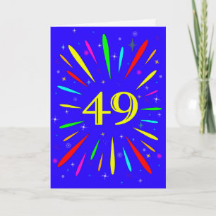49:e födelsedagsexplosionskort kort
