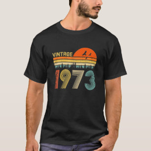 49:e födelsedagsgåva Vintage 1973 Retro Bday 49 T Shirt