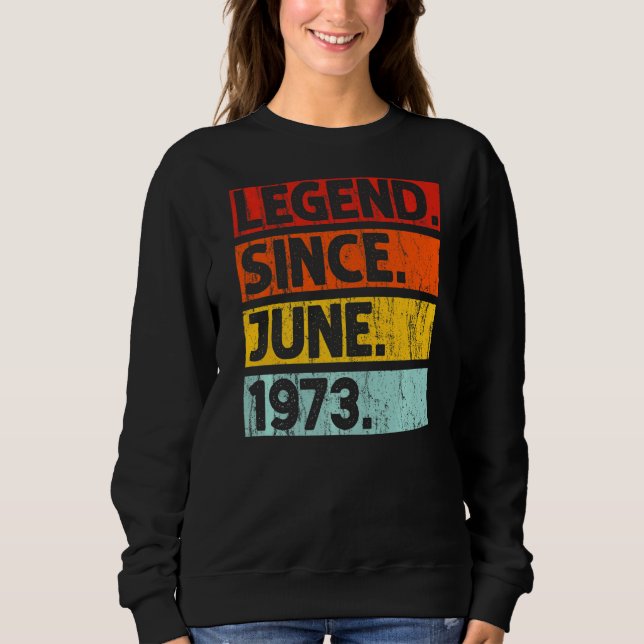 49:e födelsedagslätten sedan juni 1973 49 år t shirt (Framsida)