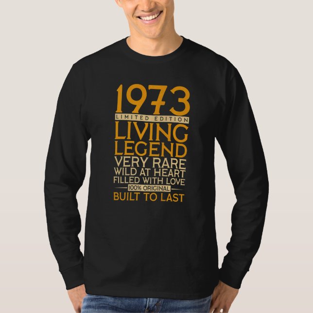 49:e födelsedagsljud 1973 t shirt (Framsida)