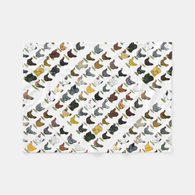 49 fega hönor fleecefilt (Framsidan (Horisontell))