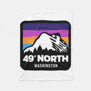 49 grader North Washington Snowboarding Skiing Fa Fleecefilt