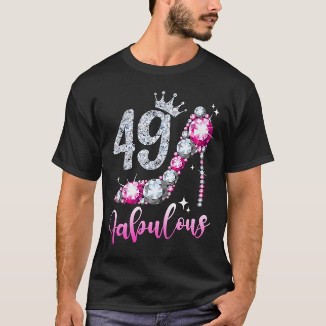 49 och fyllig 49:e födelsedag med hög hälta Kråka T Shirt (Framsida)