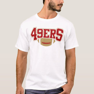 49ers San Francisco Red Gold Football T Shirt