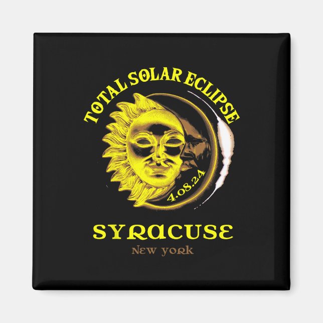 4.08.24 Total Solar Eclipse 2024 Syracuse York Magnet (Framsidan)