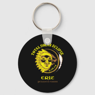 4.08.24 Totalt Solar Eclipse 2024 Erie Pennsylvani Nyckelring