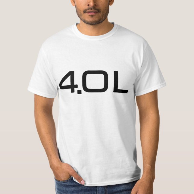 4,0 liter tee shirt (Framsida)