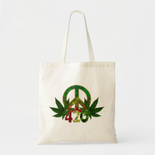 4 20 Rasta Peace Ogräs Tygkasse