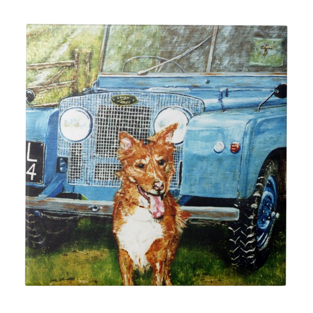 4,25" kvadrerar dekorativt keramiskt belägger med kakelplatta (Framsidan)