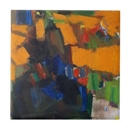 4,25-tums kvadratisk ruta med abstrakt design kakelplatta