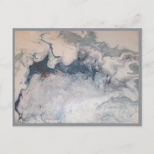 4,25" x 5,6" standard vykort vid konst vid ljung (Framsida)