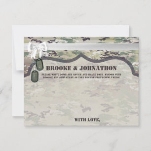 4.25x5.5 Advice Card Army OCP Camo Uniform Camofla Inbjudningar