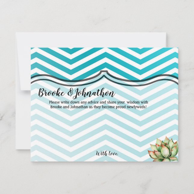 4.25x5.5 Advice Card Boho Cacti Cactus Succulent B Inbjudningar (Framsida)